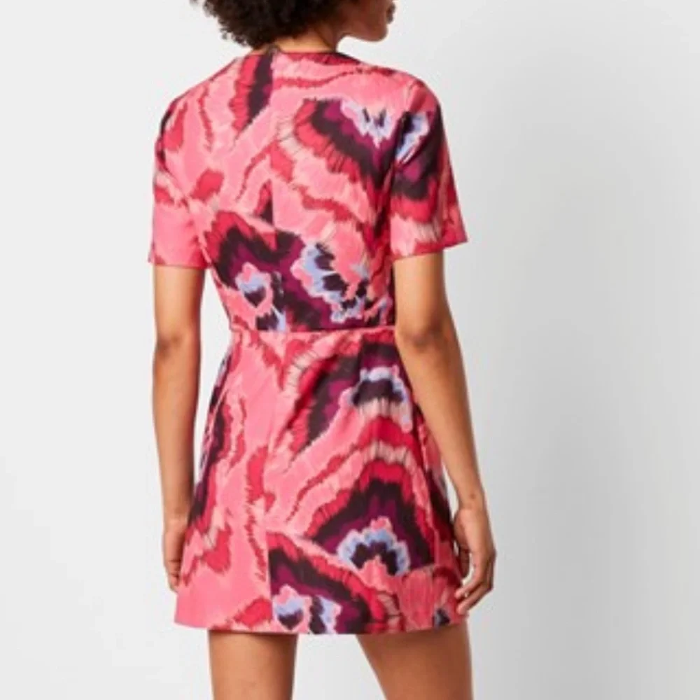 French Connection Raspberry Multi Printed Dress - Picture 3 of 5